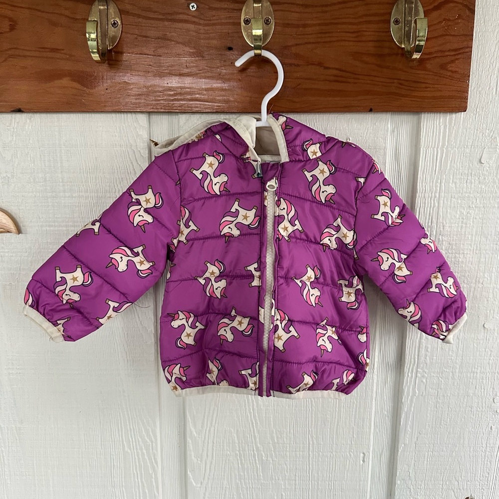 Ro + Me by Robeez Puffer Kids Unicorn Winter Coat